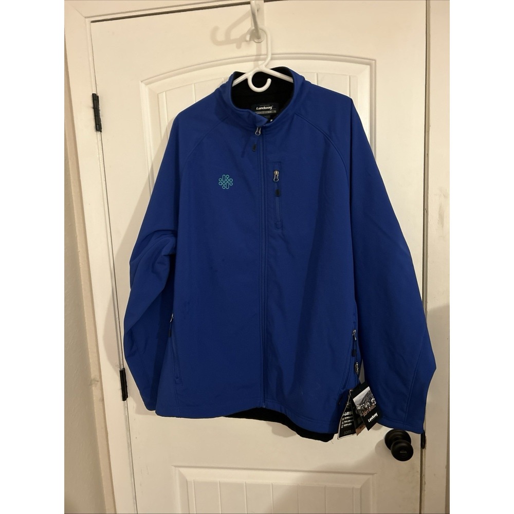 Landway Soft Shell Jacket Mens XL Water Res Breathable Stretch Biz Embroider NEW
